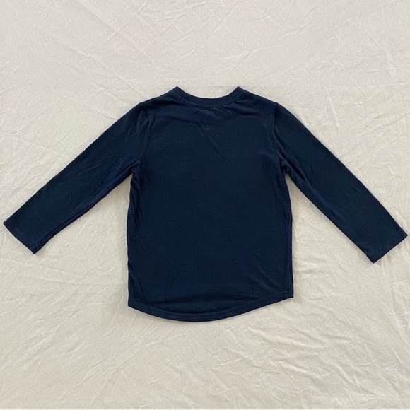 Okie Dokie Toddler & Little Boys Long Sleeve Shirt Blue 4T - Picture 2 of 2